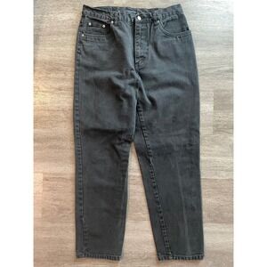 VTG Bill Blass Easy Fit Women's Charcoal Gray Denim Jeans Size 14 Regular